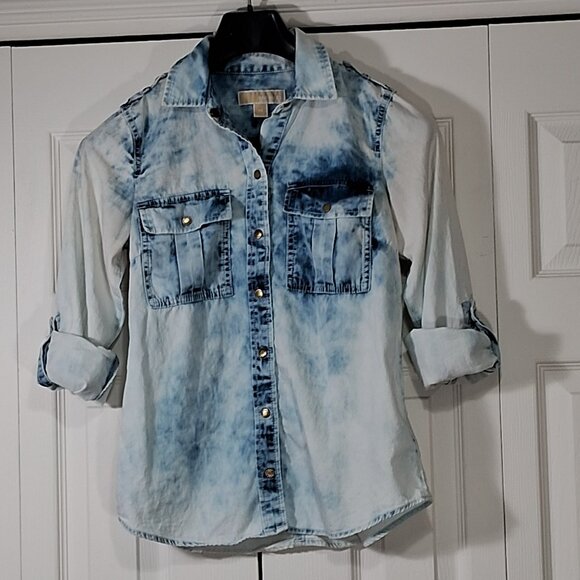 Michael Kors Denim Shirt - Picture 4 of 14